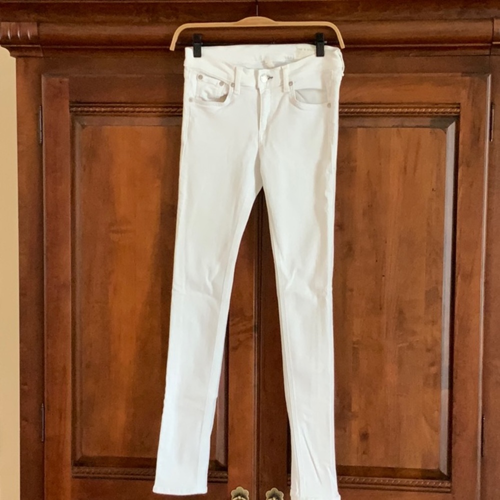 Rag & Bone Skinny White Jeans, size 26